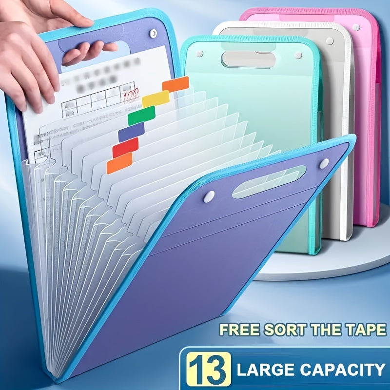 A4 Large Capacity Hand Organ Bag File Folder