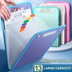 A4 Large Capacity Hand Organ Bag File Folder