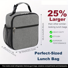 Large Capacity Portable Lunch Box Bag Aluminum Foil Insulation Belt Lunch Bag