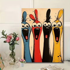 1pc DIY Painting & Number Kit Surprise Four for Beginners Ideal Collection