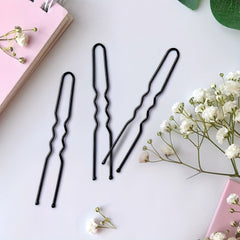 50pcs U Shaped Hair Pins Bobby Pins with Storage Box for Women Lady Girls