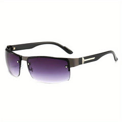 Square Metal Sunglasses Business Men's Glasses Vintage Sunglasses