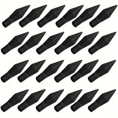 24pcs Soft Rubber Arrowheads Safety Replacement Broadhead Arrow Heads Tips