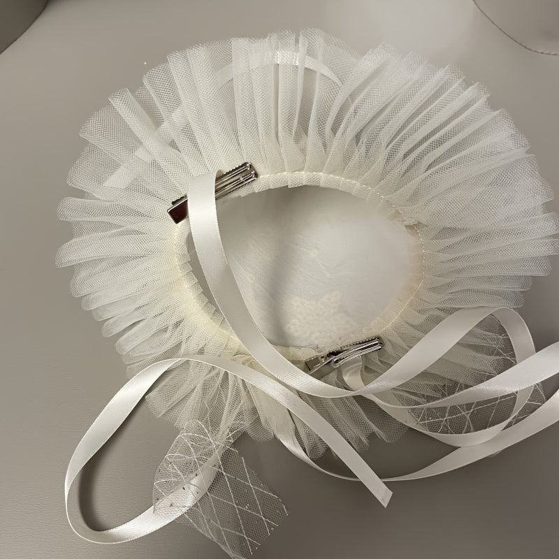 Princess Birthday Hair Accessory with Sequins and Tulle Veil