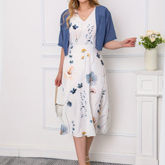  Floral Tank Dress & Cardigan Set
