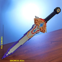 1701pcs Mini Blocks Sword Assembly Model Toy Gift for Boys