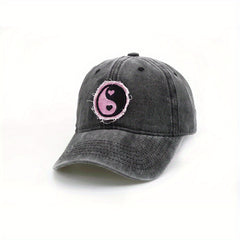 Vintage Embroidery Patch Baseball Cap Distressed Couple Dad Hats Adjustable
