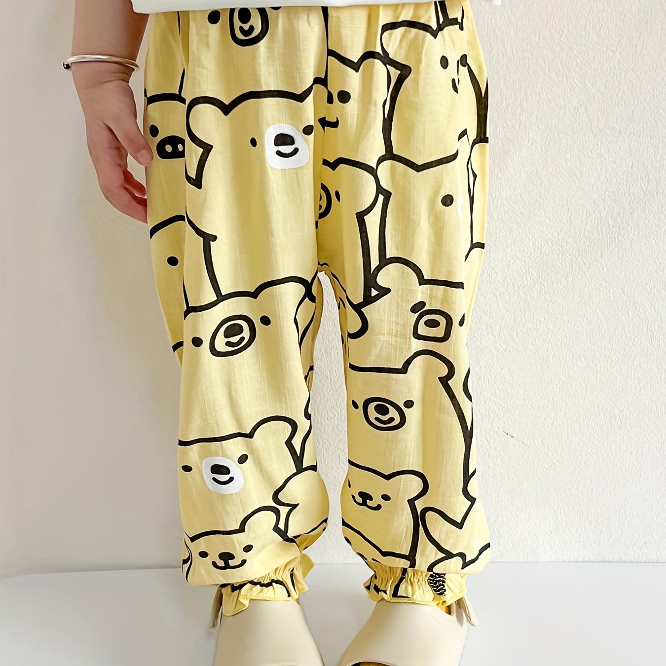 Kids Mosquito-Proof Cartoon Print Pants for Spring, Summer & Autumn
