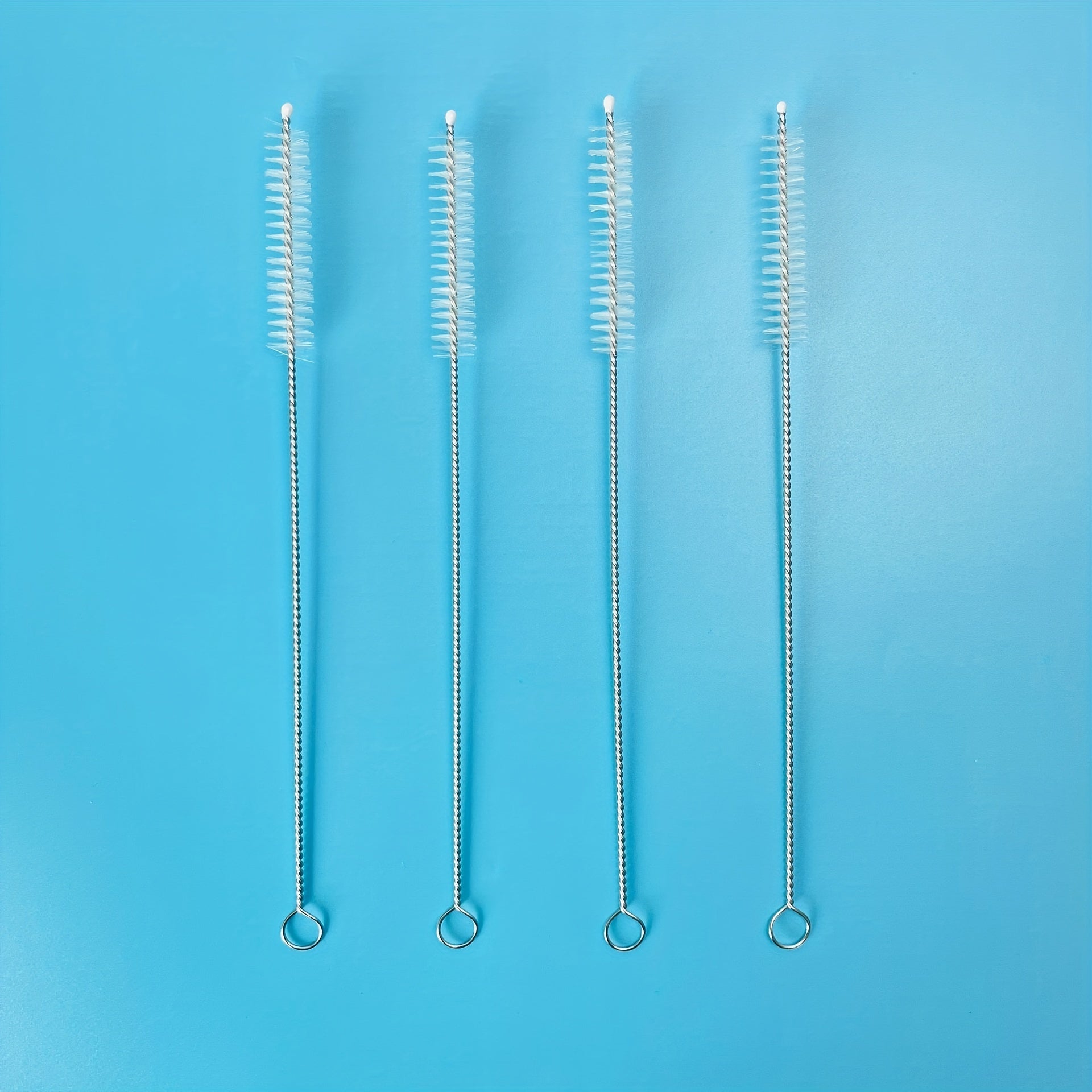 304 Stainless Steel Straw Brush Functional Cleaning Brush