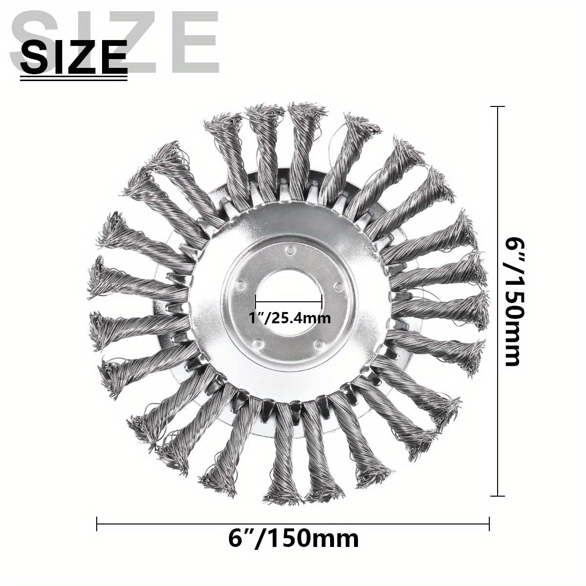 Lawn Trimmer Head Steel Wire Wheel Brush Replacement Part