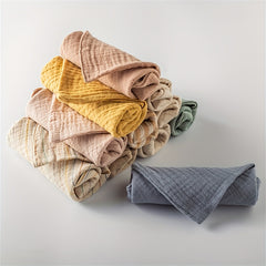 5pcs Square Cotton Baby Face Towels Soft Absorbent Gauze Baby Towel Set