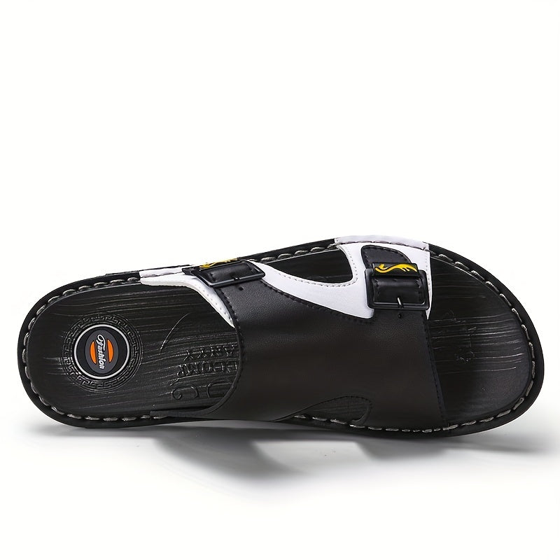 Men's Non Slip Sandals Wear resistant Comfy Slides Beach Shoes Summer