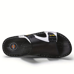 Men's Non Slip Sandals Wear resistant Comfy Slides Beach Shoes Summer