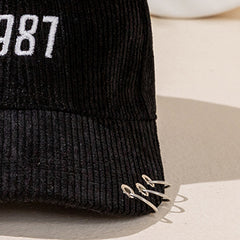 Men's Embroidered 1997 Corduroy Polyester Baseball Cap