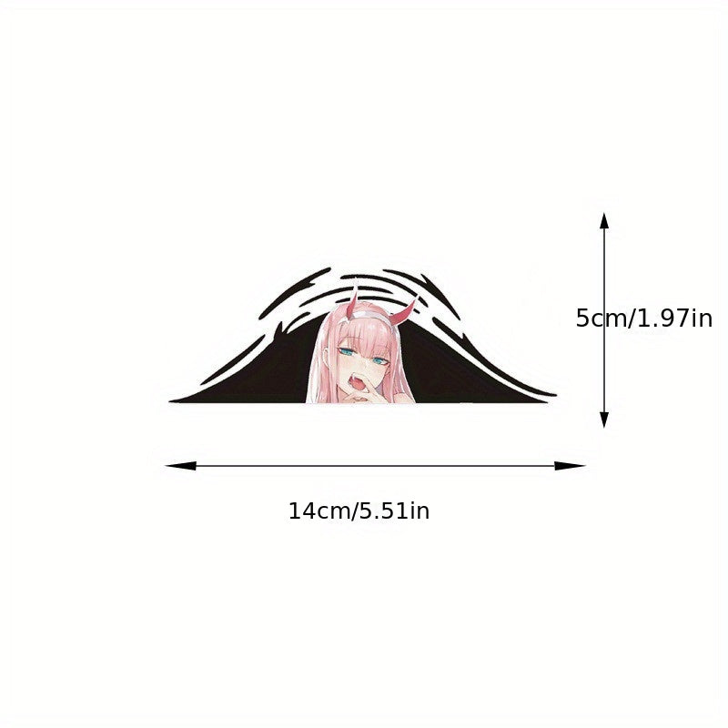 1pc Anime Car Sticker Bumper Rearview Mirror Motorcycle Scratch Decor
