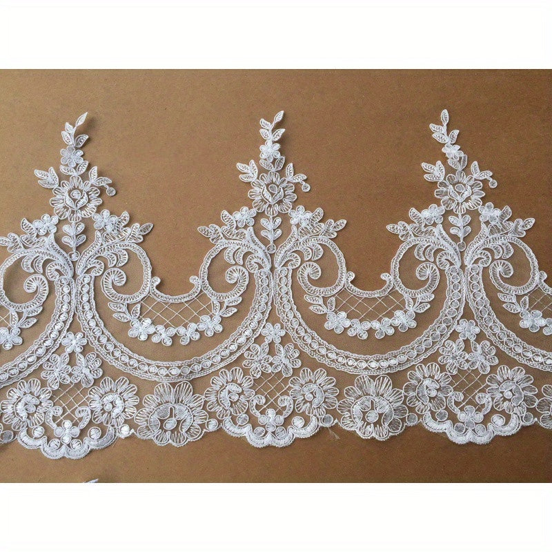 3 Meters Embroidery Border Lace Trimming for DIY Evening Dress