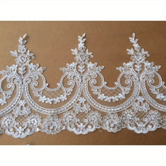 3 Meters Embroidery Border Lace Trimming for DIY Evening Dress