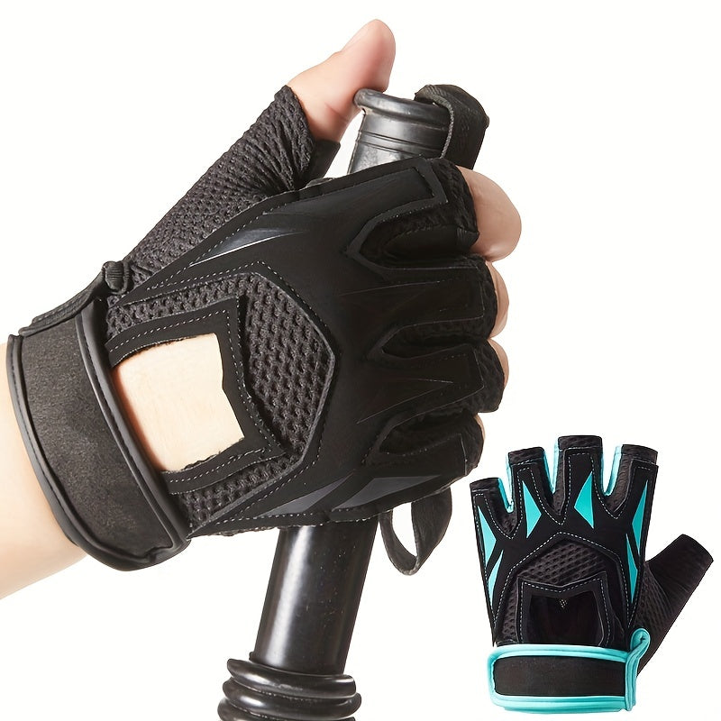 Summer Half Finger Gloves Anti Slip Breathable for Outdoor Cycling