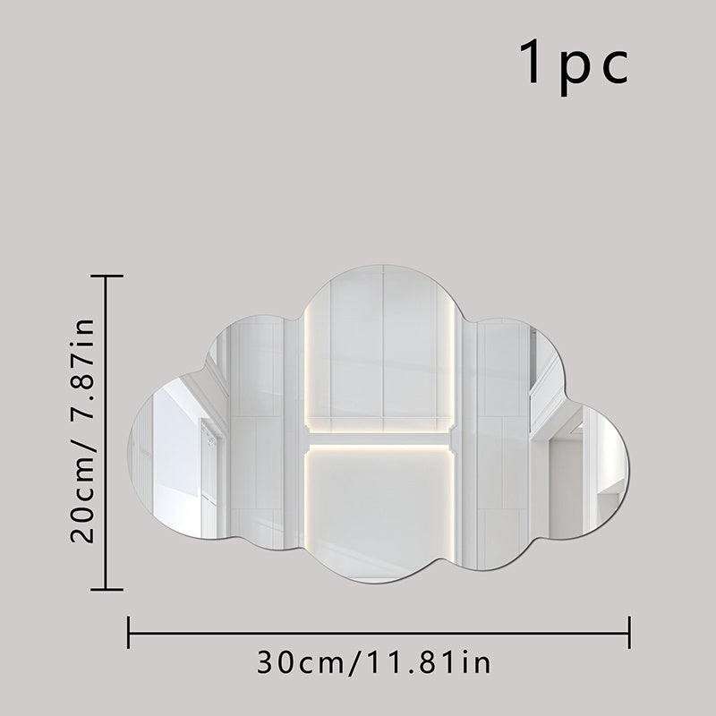 Cloud Mirror Wall Sticker Home Decor Room Decor