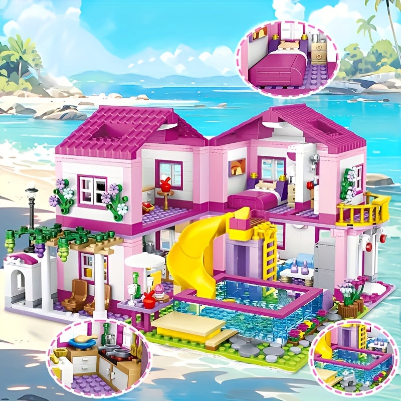 House Building Set 1081pcs DIY 3D Puzzle Kit for Adults Home Decor, Gift Idea