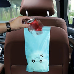 30pcs Car Hanging Vehicle Garbage Bag Disposable Plastic Bag