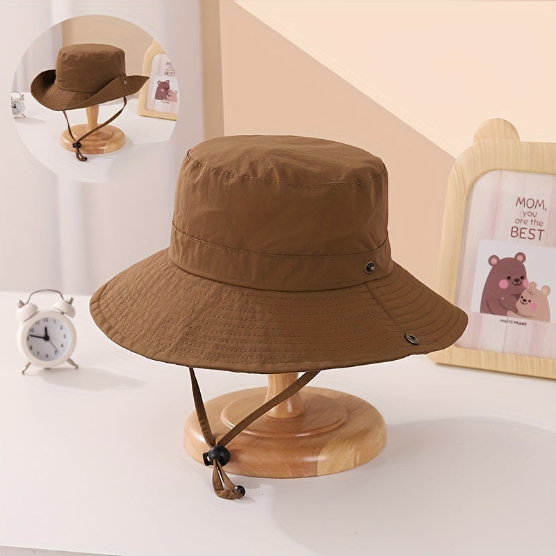 Kids Spring Summer Bucket Hat Outdoor Sunshade Quick Drying Hat