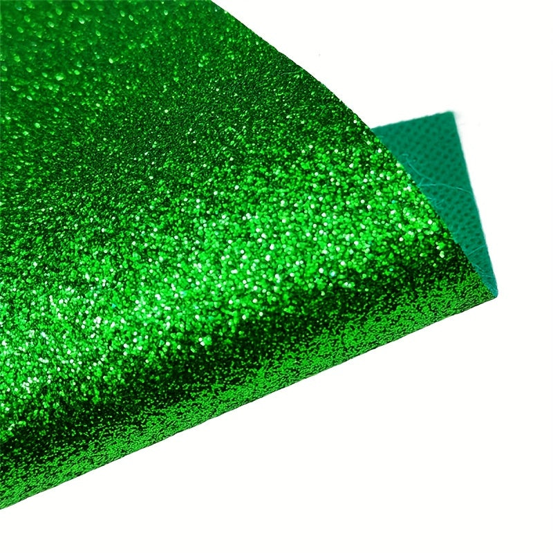 1pc Sparkly Glitter Leather Sheets Faux Fabric Canvas DIY Craft Projects
