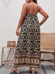 Boho Plus Ditsy Floral Maxi Cami Dress