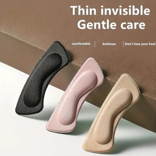 2pcs 4D Rear Heel Sticker Soft Comfort Anti-slip for High Heels