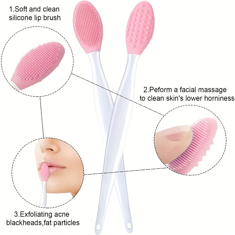 Silicone Nose & Head Brush Double Sided Soft Exfoliating DIY Facial Skin Care