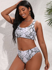  Skin Print Tank Top & Underwear Swimsuit Two Piece Set
