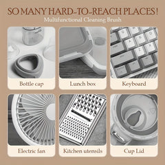 5pcs Bendable Cup Cover Brush Kitchen Household Bottle Vacuum Cup Cleaning Brush