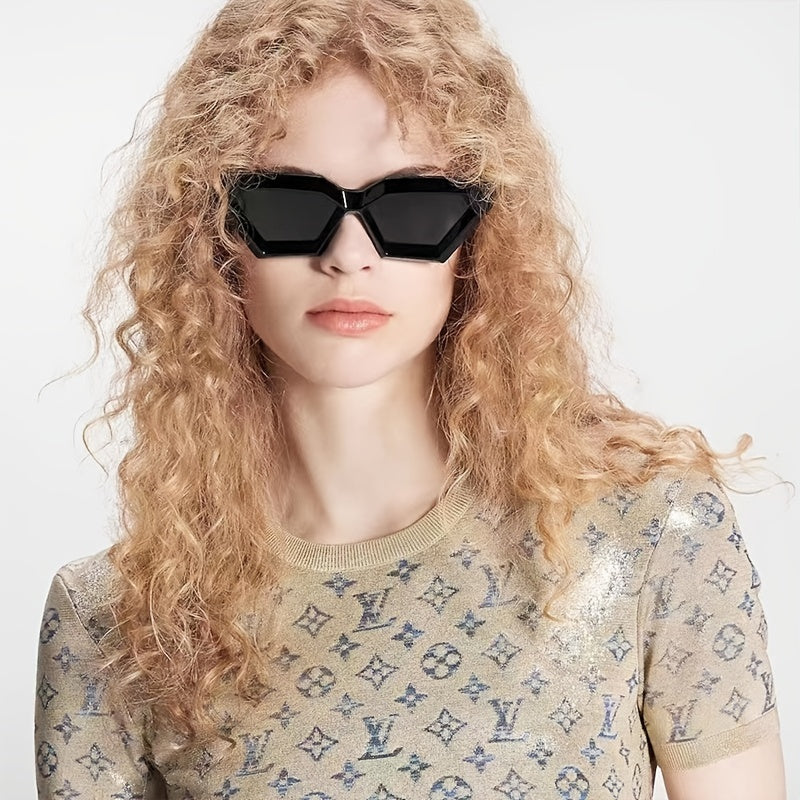 Cat Eye Sunglasses for Women Men Punk Photo Booth Props Glasses UV400