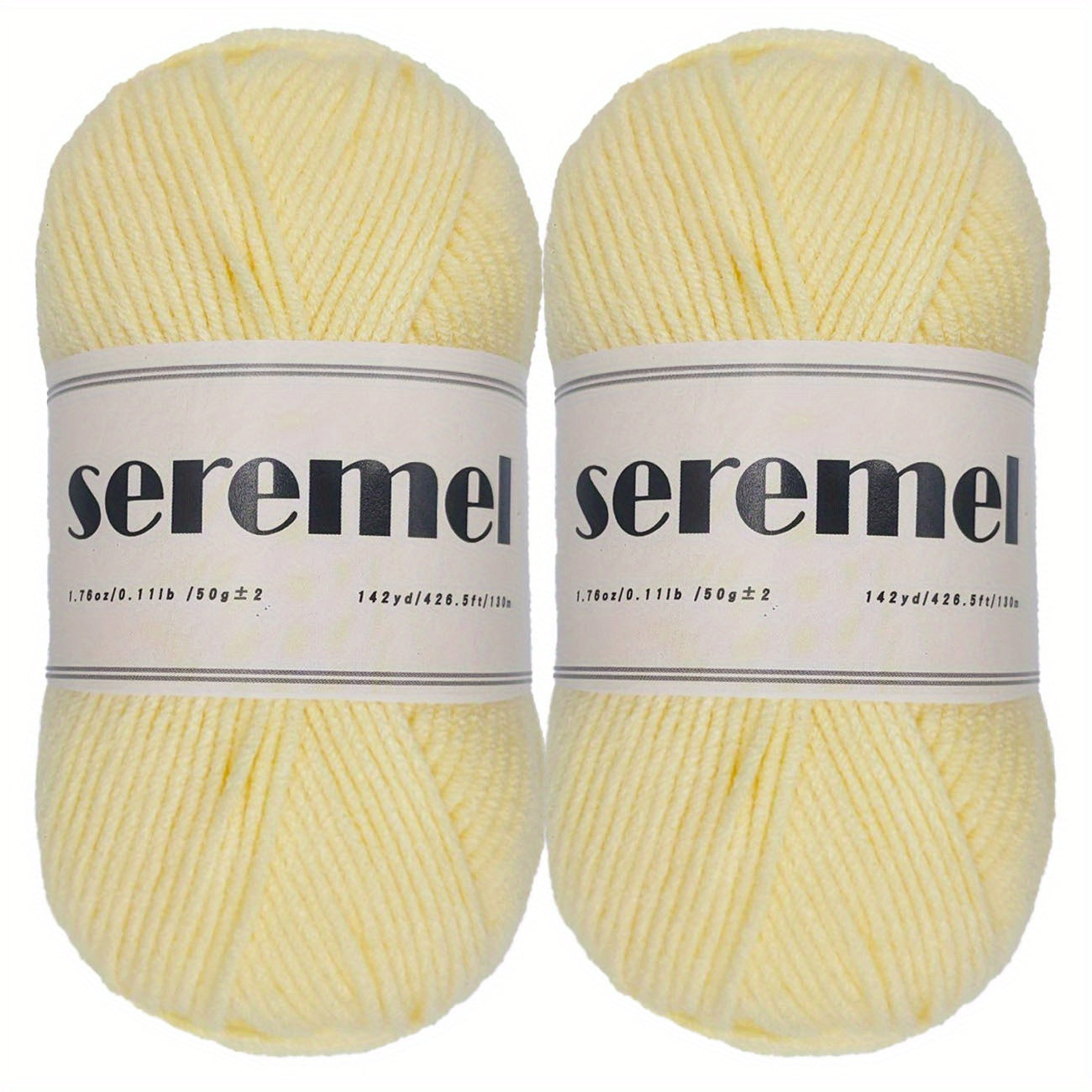 2 Pieces Crochet Yarn 280 Yards Acrylic Yarn Assorted Colors