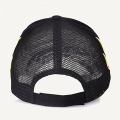 Mesh Flame Embroidered Baseball Cap for Couples