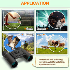 3000x22 HD Portable Binoculars For Bird Watching Hiking Travel