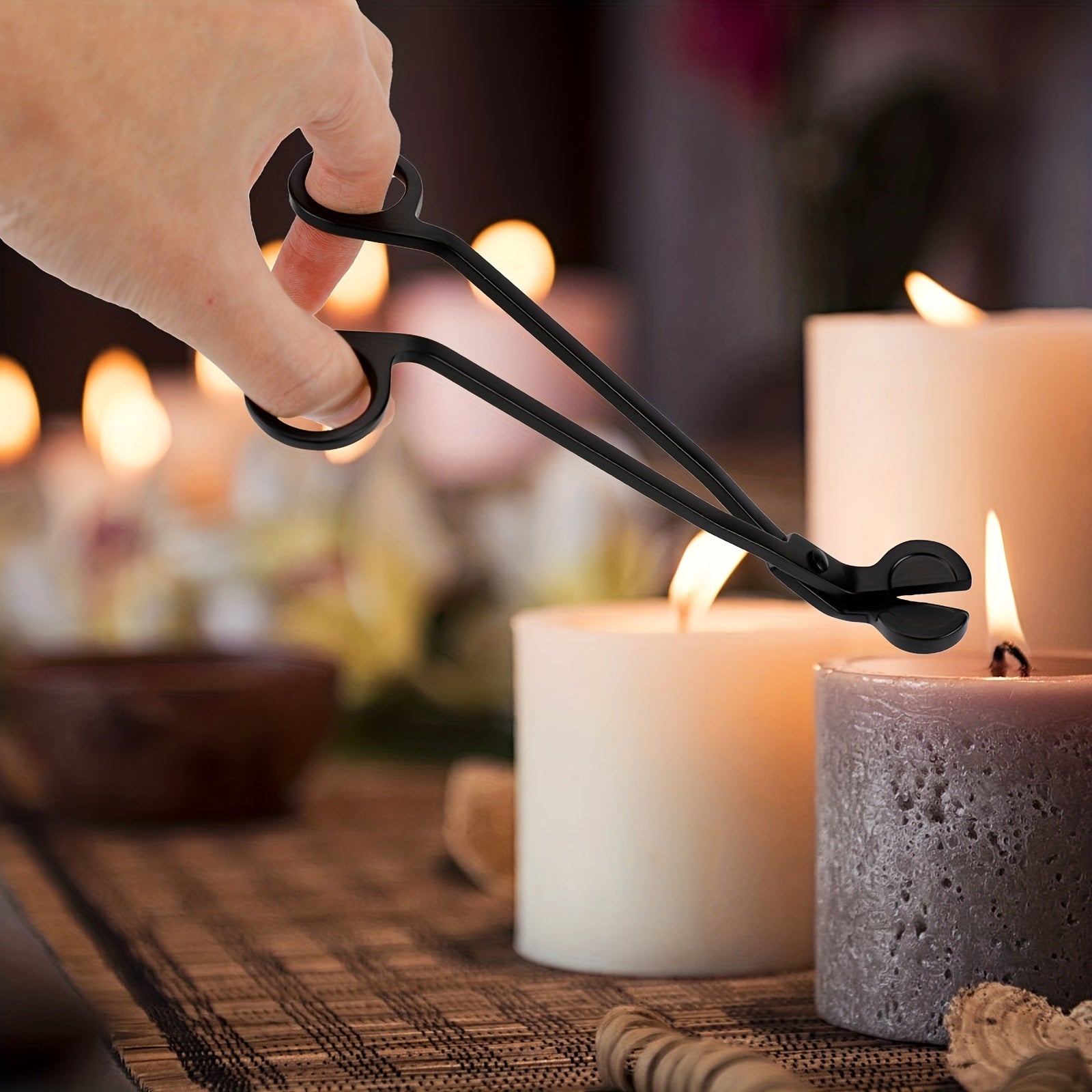 Stainless Steel Candle Wick Trimmer Clipper Candle Accessory Set