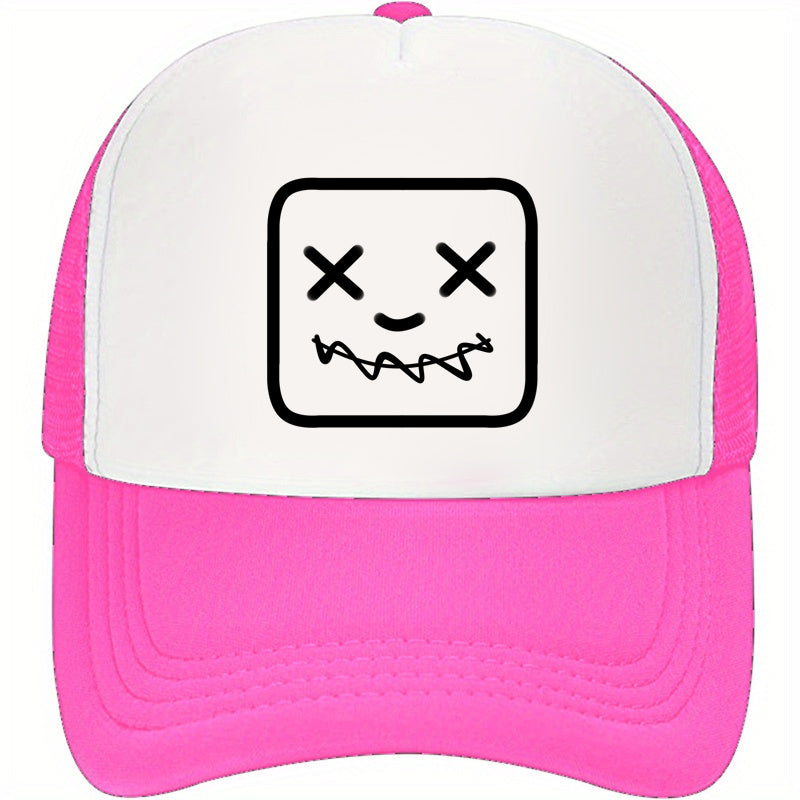 Funny Mesh Trucker Hat Y2K College Baseball Cap