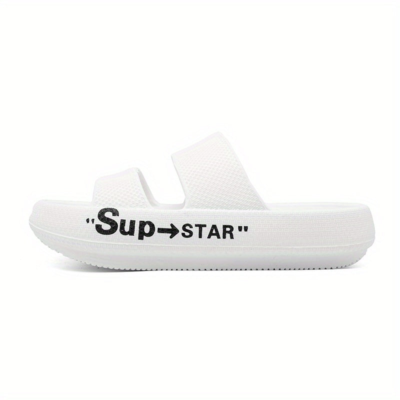 Men's Non Slip Lightweight Slides for Indoor Outdoor Beach Summer