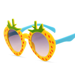 Kids Cartoon Strawberry Shape Sunglasses Party Vacation Sunglasses