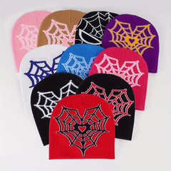 Spider Love Heart Beanie Y2k Beanie Hat Men's Winter Hat Decoration