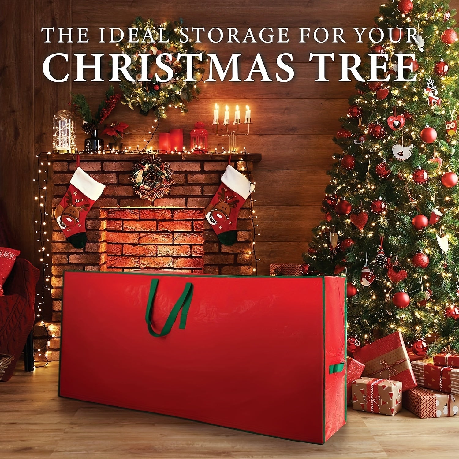 Christmas Tree Storage Bag Durable Waterproof Material Zipper Bag