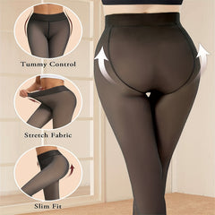 3 Pack Solid Slim Tights Opaque High Waist Leggings