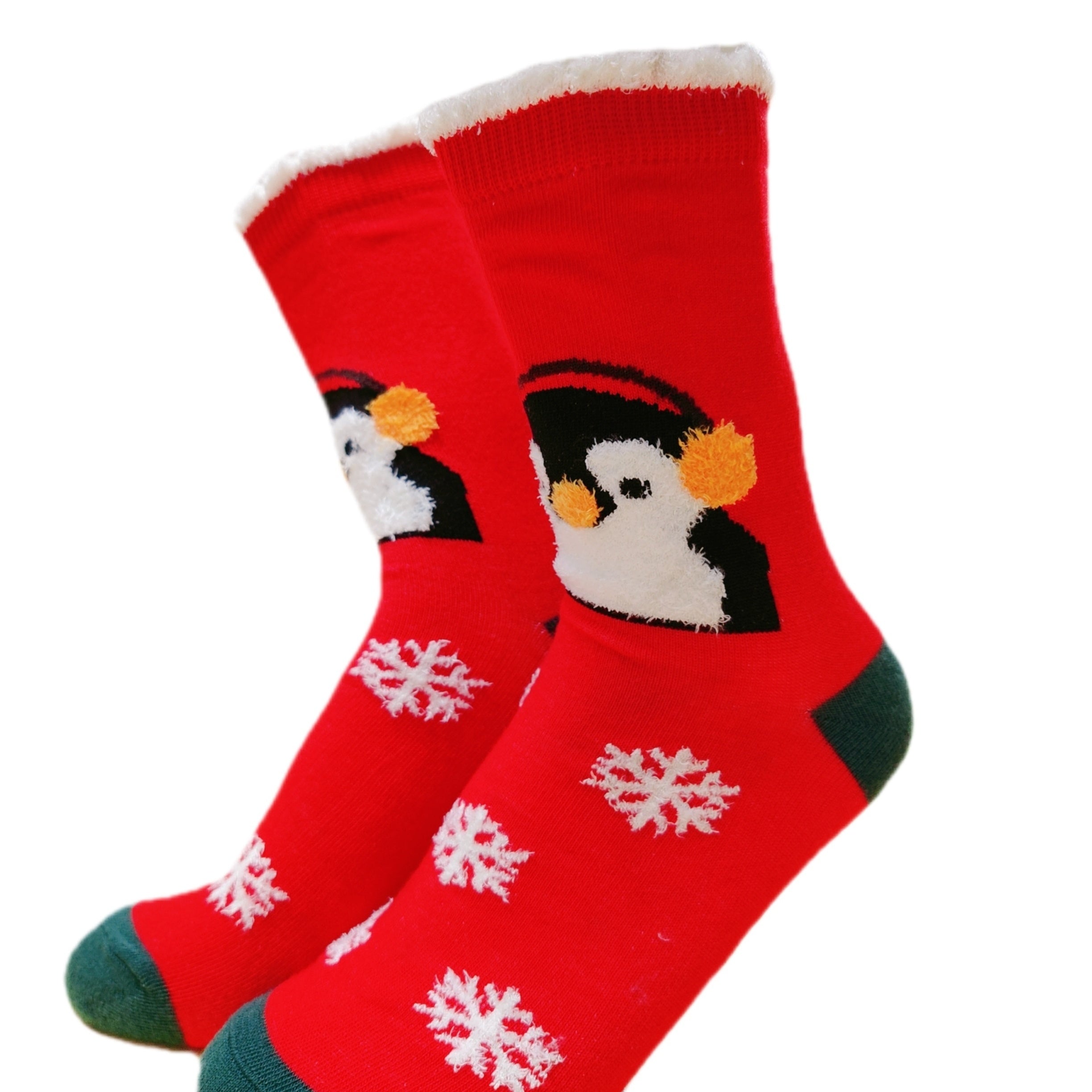 5 Pairs Christmas Pattern Socks Comfy & Fuzzy Mid Tube Socks Women's Stockings