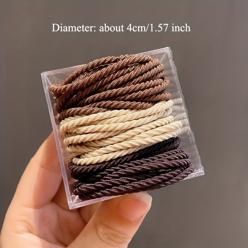 50pcs Minimalist Elastic Hair Band Ponytail Holder
