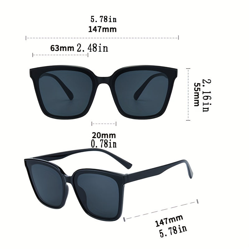 Square Sunglasses Casual Gradient Glasses UV400