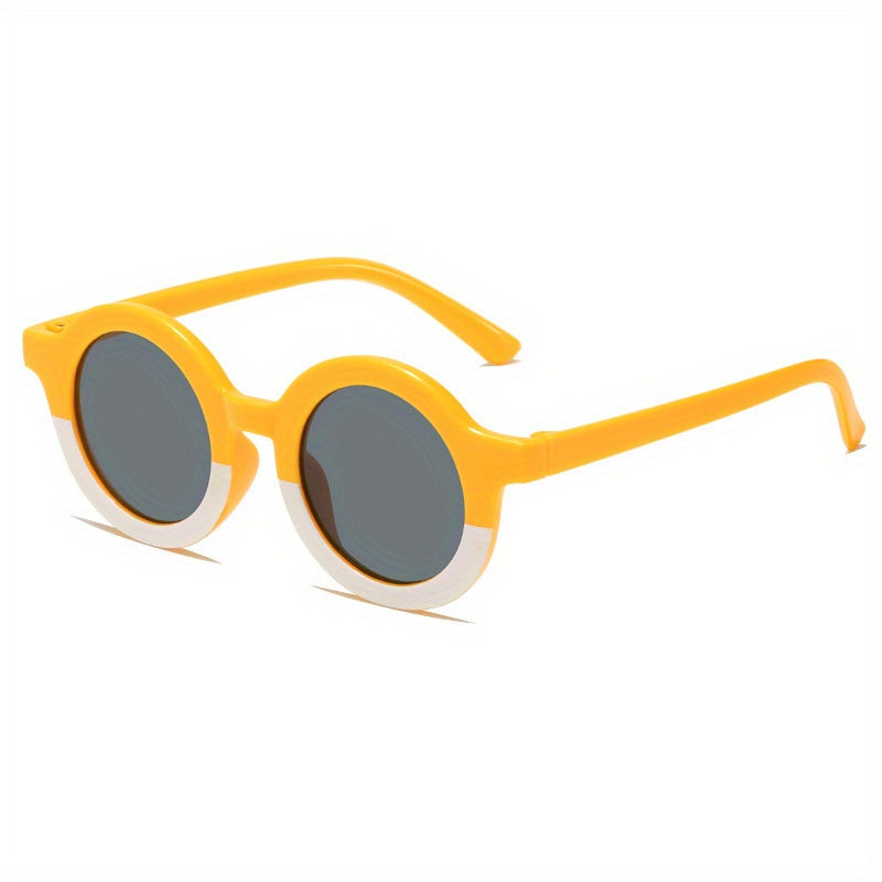 Kids Cartoon Round Frame Sunglasses - UV Protection