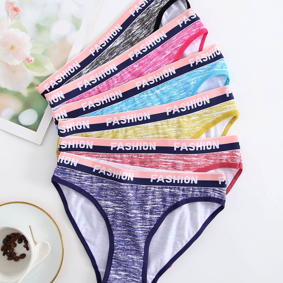 6pcs Cotton Sports Briefs Pack Women's Panties & Lingerie