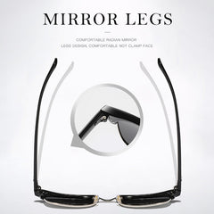 Semi Rimless Polarized Sunglasses For Men Women
