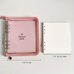 Flash Zipper Journal Diary Notebook - Blank Square Diary